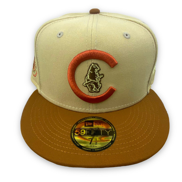 NEW ERA(ニューエラー)の新品 ニューエラ シカゴカブス 7 1/2 サイドパッチ ベージュcubs メンズの帽子(キャップ)の商品写真