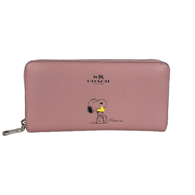 コーチ COACH スヌーピーアコーディオンジップウォレット 長財布