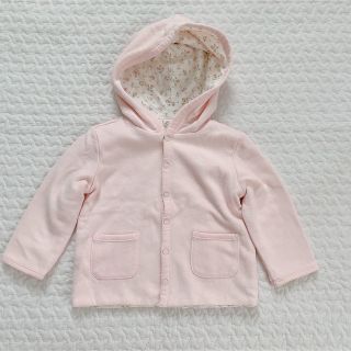 ラルフローレン(Ralph Lauren)のラルフローレン リバーシブルパーカー 12-18M  80 花柄　ピンク (ジャケット/コート)