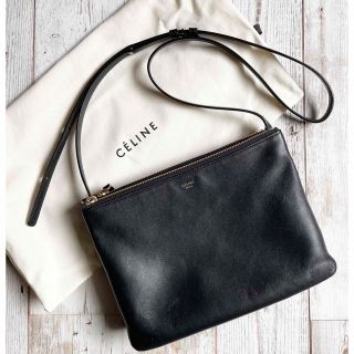 セリーヌ(celine)の【ymy ymy様専用】CELINE セリーヌ　トリオ　ラージ　クロ　旧ロゴ(ショルダーバッグ)