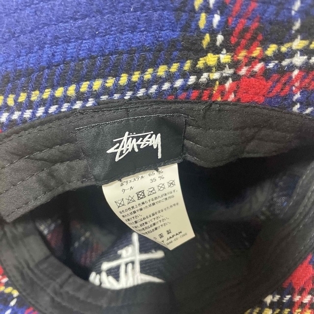 STUSSY(ステューシー)のSTUSSY ステューシー ウールチェックバケットハット レディースの帽子(ハット)の商品写真