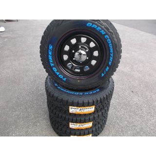 送料込■TOYOオープンカントリーR/T■225/70R16■デイトナズブラック(タイヤ・ホイールセット)