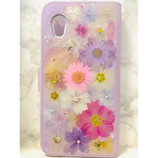 全機種対応 iPhoneケース 押し花ケース 押し花 ケース 花 Android(iPhoneケース)