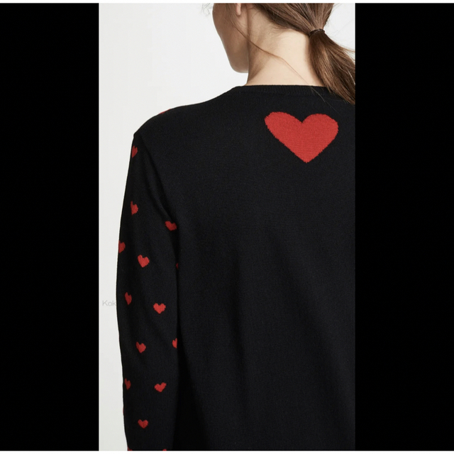 RED VALENTINO(レッドヴァレンティノ)のRED VALENTINO(レッド　ヴァレンティノ) ハート柄ワンピース レディースのワンピース(ひざ丈ワンピース)の商品写真