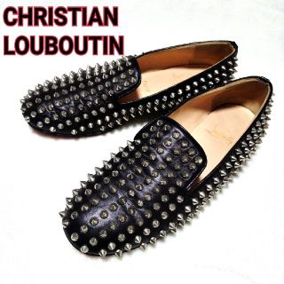 希少　Christian Louboutin スパイク　スタッズ　ローラーボーイ(ローファー/革靴)