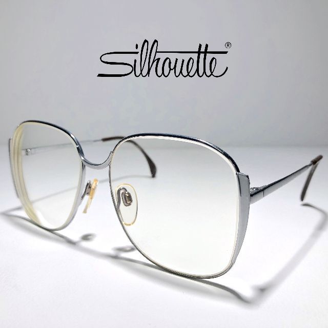 Silhouette(シルエット)の◆ Silhouette ◆ ヴィンテージシルバーメガネフレーム レディースのファッション小物(サングラス/メガネ)の商品写真