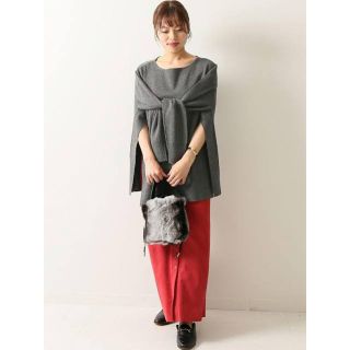 新品タグ付き♦NOBLE 3WAYポンチョ プルオーバー