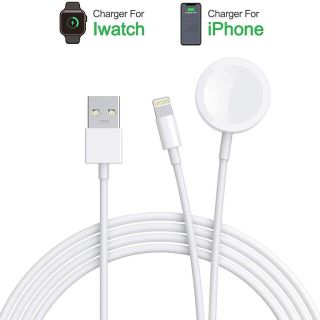 【匿名即発送】iphone Applewatch 2in1充電ケーブル(その他)