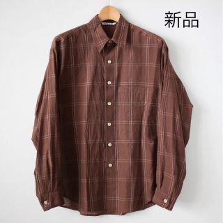 オーラリー(AURALEE)のAURALEE  SUPER LIGHT CHECK BIG SHIRTS (シャツ)