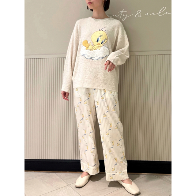 SNIDEL HOME - 新品タグ付✨TWEETY上下セット🐣SNIDELHOMEプルオーバー ...