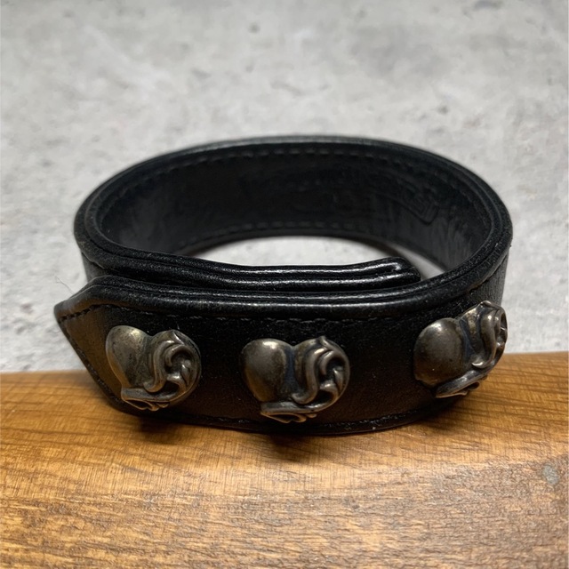 Chrome Hearts(クロムハーツ)のクロムハーツ　レザー　ブレスレット　 メンズのアクセサリー(ブレスレット)の商品写真