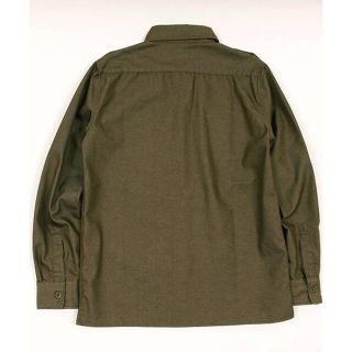 完売 CAMBIO カンビオ 加工 ミリタリーシャツ カーキー Mサイズ