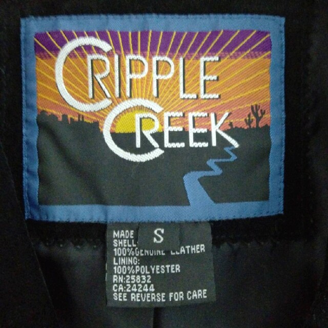 激レア 90sレザー スエード  ウエスタンジャケットcripple creek メンズのジャケット/アウター(レザージャケット)の商品写真