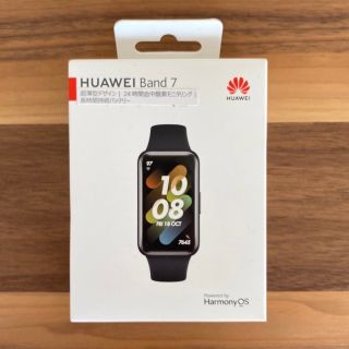 ファーウェイ(HUAWEI)の【新品未開封】Huawei band 7 日本語対応 スマートウォッチ ブラック(その他)