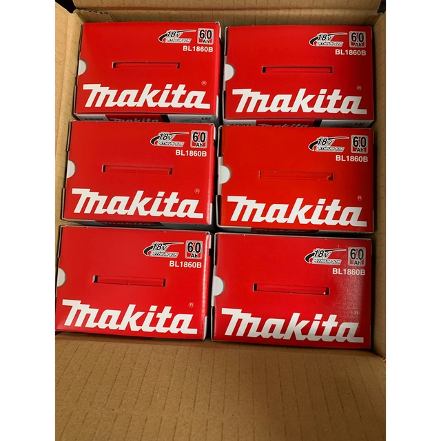 国内発送 makita - Makita 6個 18V 新品未使用 純正品 BL1860B 工具 ...