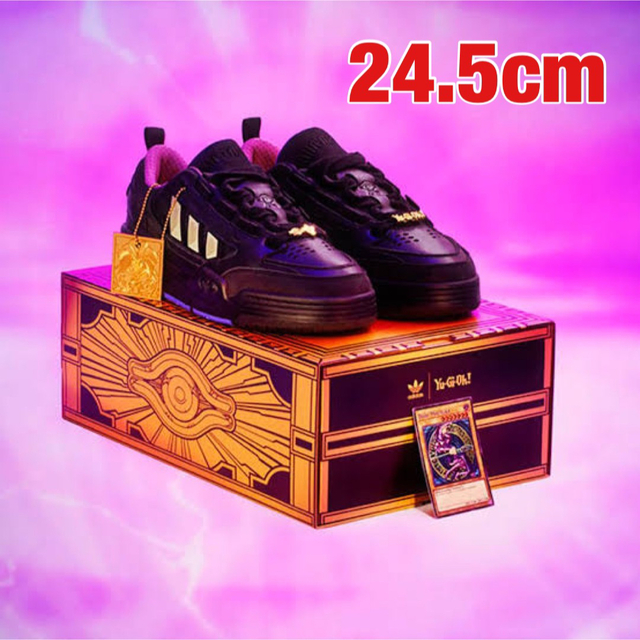 福袋 adidas ブラックマジシャン 24.5cm adidas　遊戯王　コラボ　スニーカー - スニーカー