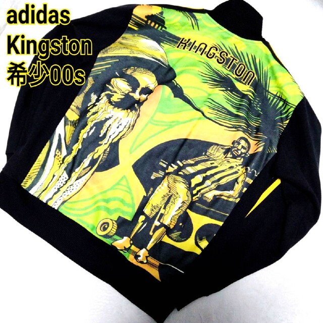 希少　限定　adidas　Kingston　ラスタカラー　トラックジャケット　m