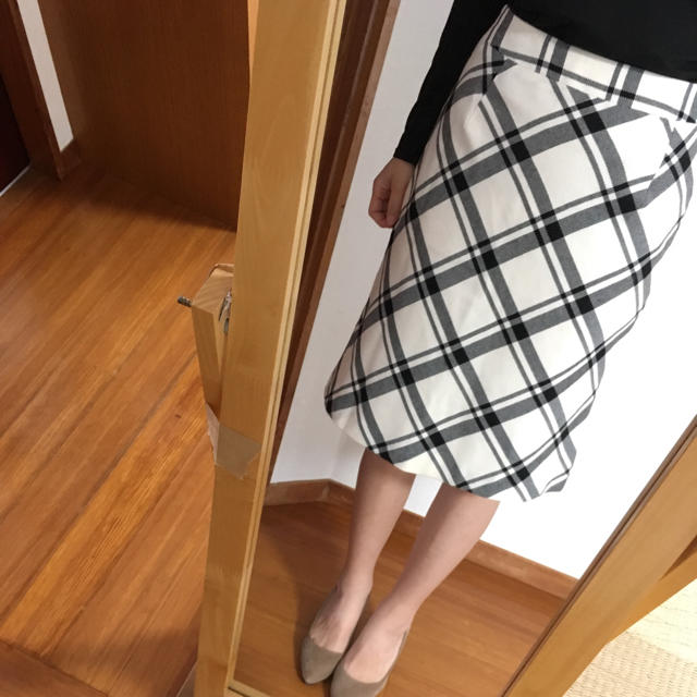 INED(イネド)のINED✨美品ウール スカート レディースのスカート(ひざ丈スカート)の商品写真