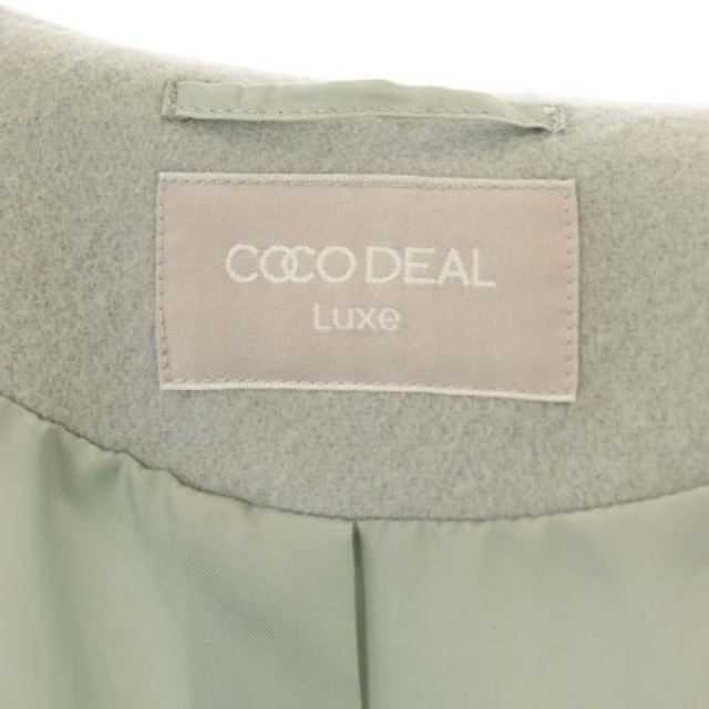 COCO DEAL(ココディール)のココディール リュクス ウール ノーカラーコート アウター ロング レディースのジャケット/アウター(その他)の商品写真