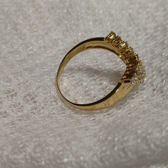 K18 シャンパンブラウンダイヤモンド0.50ctデザインリング レディースのアクセサリー(リング(指輪))の商品写真