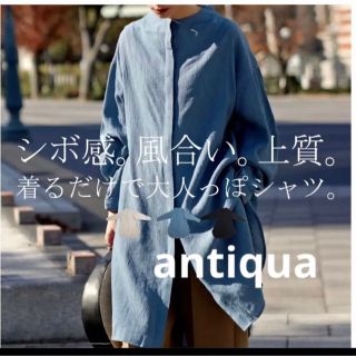 アンティカ(antiqua)のantiqua＊ロング丈ブラウス(シャツ/ブラウス(長袖/七分))