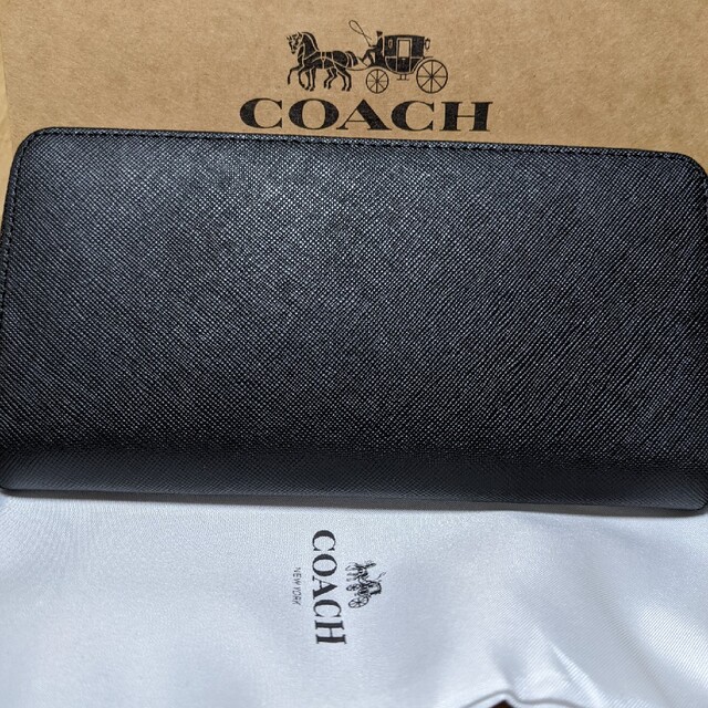 COACH(コーチ)のCOACH  長財布　ラウンドファスナー黒 メンズのファッション小物(長財布)の商品写真