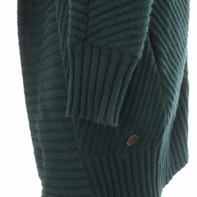 DENHAM(デンハム)のデンハム カーディガン ニット 絹混 シルク混 長袖 36 M 緑 レディースのトップス(カーディガン)の商品写真
