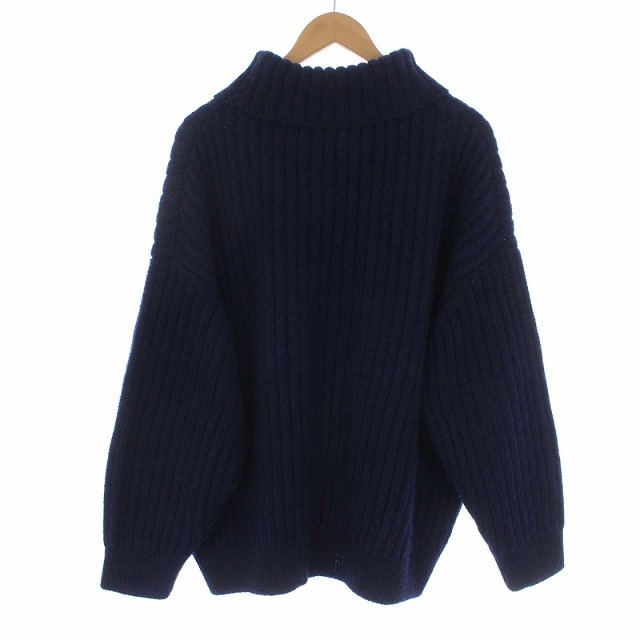 VISVIM 21AW AMPLUS TURTLENECK KNIT 2 紺