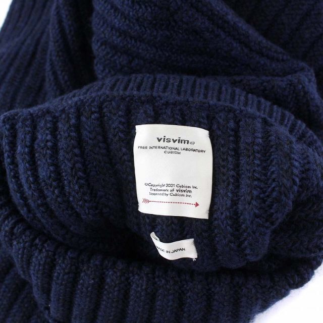 VISVIM 21AW AMPLUS TURTLENECK KNIT 2 紺