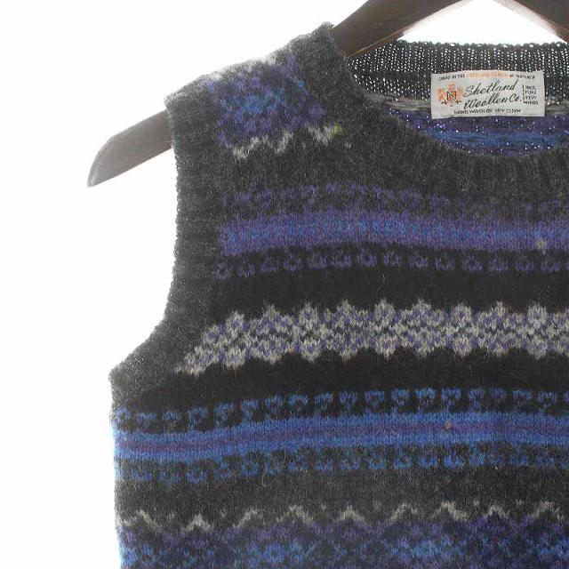 other(アザー)のshetland woollen ベスト ニット セーター グレー 青 メンズのトップス(ベスト)の商品写真