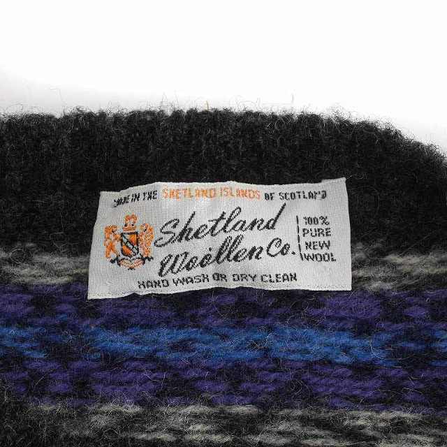 other(アザー)のshetland woollen ベスト ニット セーター グレー 青 メンズのトップス(ベスト)の商品写真