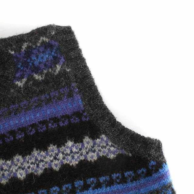 other(アザー)のshetland woollen ベスト ニット セーター グレー 青 メンズのトップス(ベスト)の商品写真