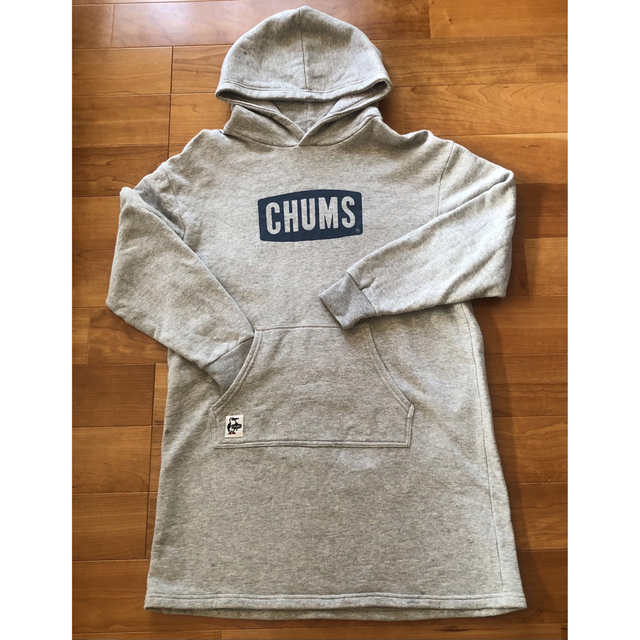 CHUMS(チャムス)のCHUMS 裏起毛パーカーワンピース グレー Mサイズ レディースのトップス(パーカー)の商品写真