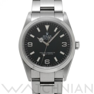 ロレックス(ROLEX)の中古 ロレックス ROLEX 114270 V番(2008年頃製造) ブラック メンズ 腕時計(腕時計(アナログ))