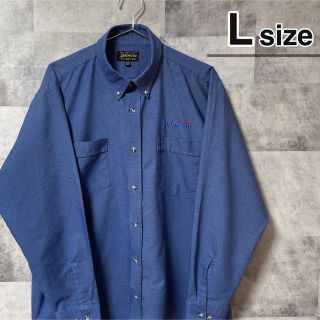 シャツ(shirts)のシャツ　カジュアルシャツ　USA古着　企業ロゴ　ワークシャツ　オーバーサイズ(シャツ)