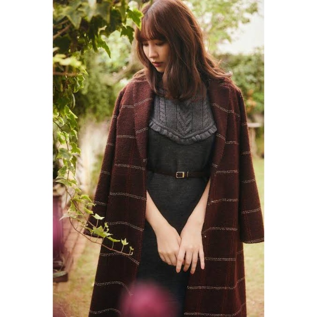 Her lip to(ハーリップトゥ)のHerringbone Wool-Blend Chester Coat レディースのジャケット/アウター(チェスターコート)の商品写真