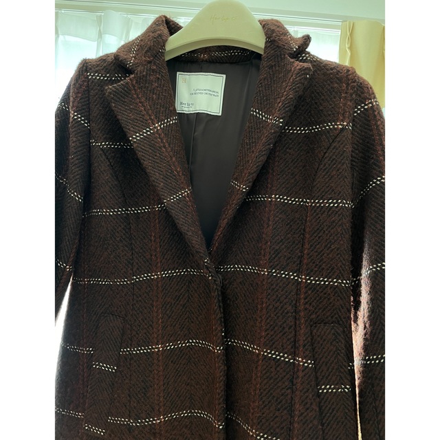 Her lip to(ハーリップトゥ)のHerringbone Wool-Blend Chester Coat レディースのジャケット/アウター(チェスターコート)の商品写真