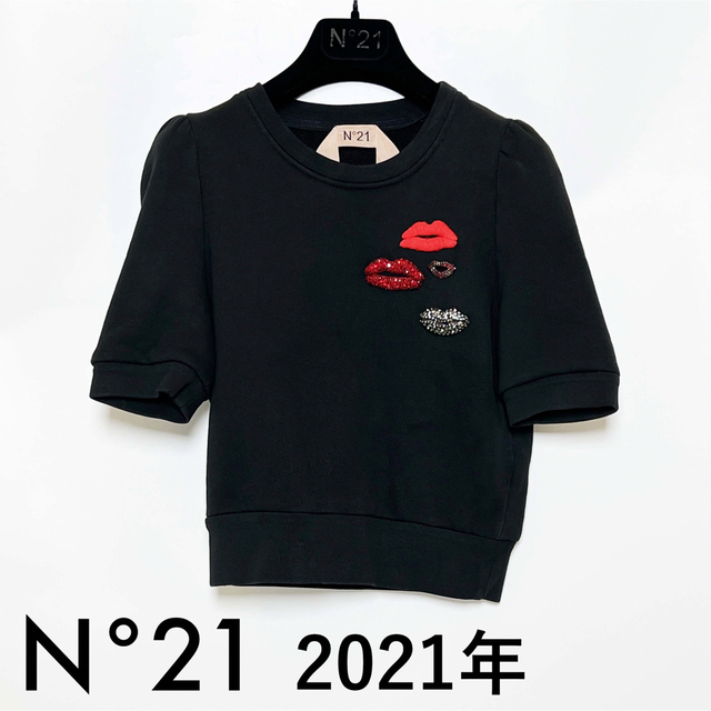 N°21 ヌメロヴェントゥーノ リップマーク 2021年 ビジュー スウェット