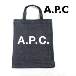 アーペーセー(A.P.C)の【新品】 A.P.C　LOU Mini　定番ロゴデニムトートバッグ(トートバッグ)