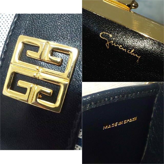 GIVENCHY(ジバンシィ)の【極美品/希少】GIVENCHY ヴィンテージ がま口コインケース 4Gロゴ総柄 レディースのファッション小物(コインケース)の商品写真