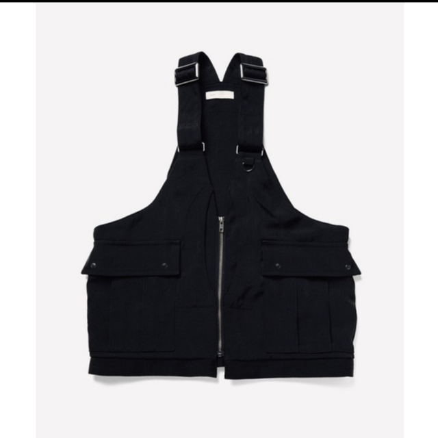 試着のみ　enof  イナフ　ツイル ベスト　twill bag vest レディースのトップス(ベスト/ジレ)の商品写真