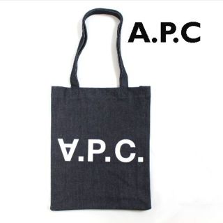 アーペーセー(A.P.C)の【新品】 A.P.C　LAURE　定番ロゴデニムトートバッグ(トートバッグ)