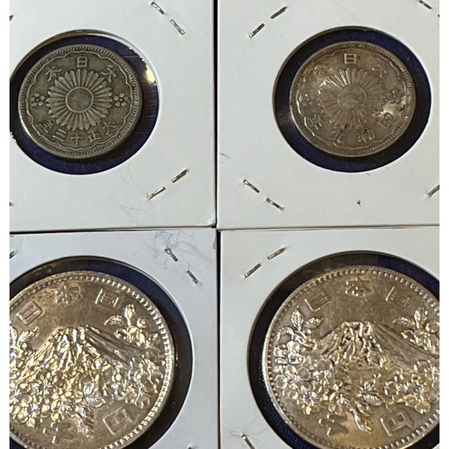 東京オリンピック1000円銀貨2枚　小丸旭50銭銀貨　2枚　合計4枚セット 2