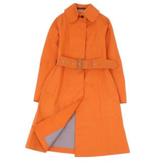 マッキントッシュ(MACKINTOSH)のマッキントッシュ MACKINTOSH コート ゴム引き ベルト付き ステンカラーコート バルマカーンコート コットン アウター レディース 32(XS相当) オレンジ(その他)