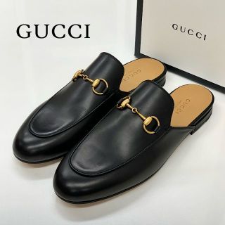 グッチ(Gucci)の6039 未使用 グッチ プリンスタウン ホースビット レザー フラットサンダル(サンダル)