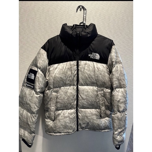 supreme tnf paper print nuptse jacket