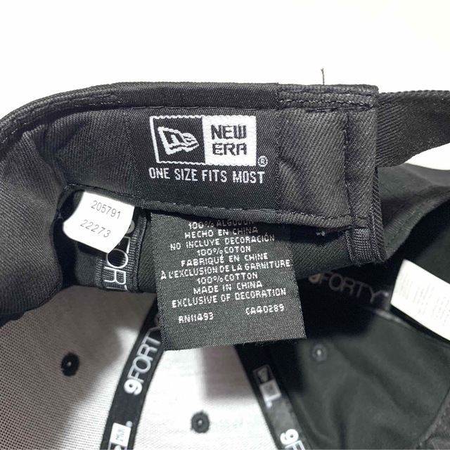 NEW ERA(ニューエラー)のニューエラ キャップ 無地 ブラック 9Forty メンズの帽子(キャップ)の商品写真