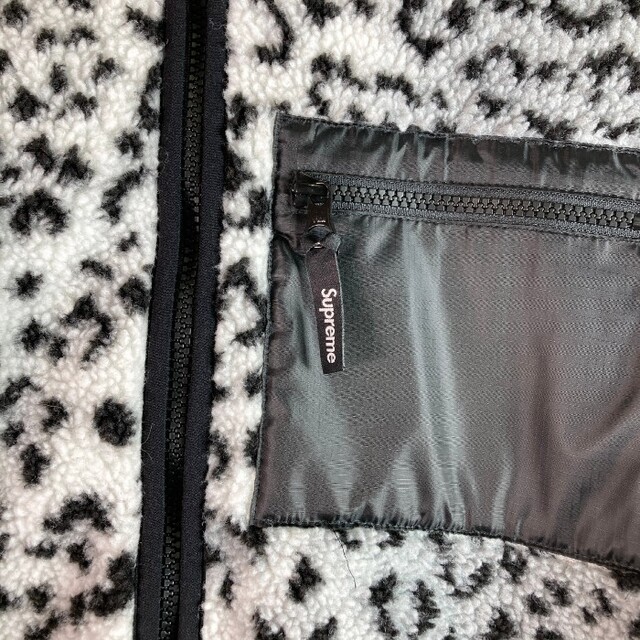 ☆シュプリーム レオパード フリース リバーシブルジャケット sizeM