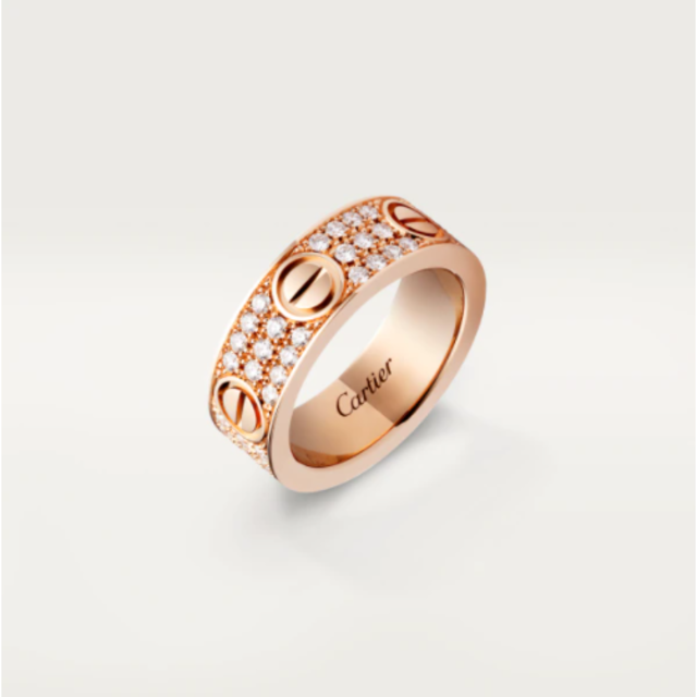 代引き人気 - Cartier Cartier フルパヴェダイヤ#52 ラブリング