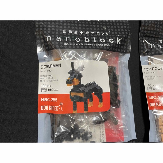 Kawada ナノブロック nanoblock 動物 犬 ドーベルマン トイプードル 未開封品の通販 by いちご☆*°｜カワダならラクマ